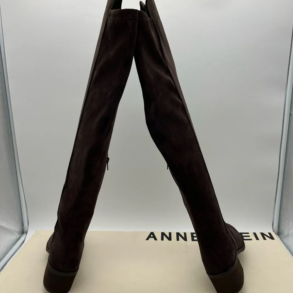 Woman's Boots Anne Klein Adrenna Knee High boots Dark Brown Suede Sz 5.5 M